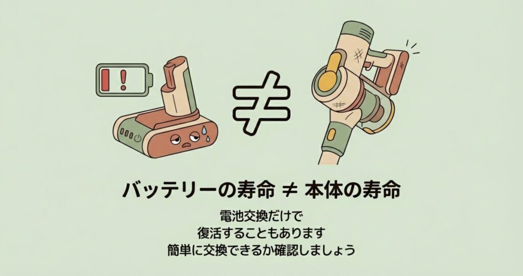 スティック掃除機 寿命15