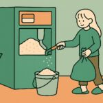 コイン精米機 糠 持ち帰り1