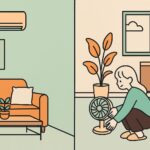 エアコン 隣の部屋 サーキュレーター 置き方1