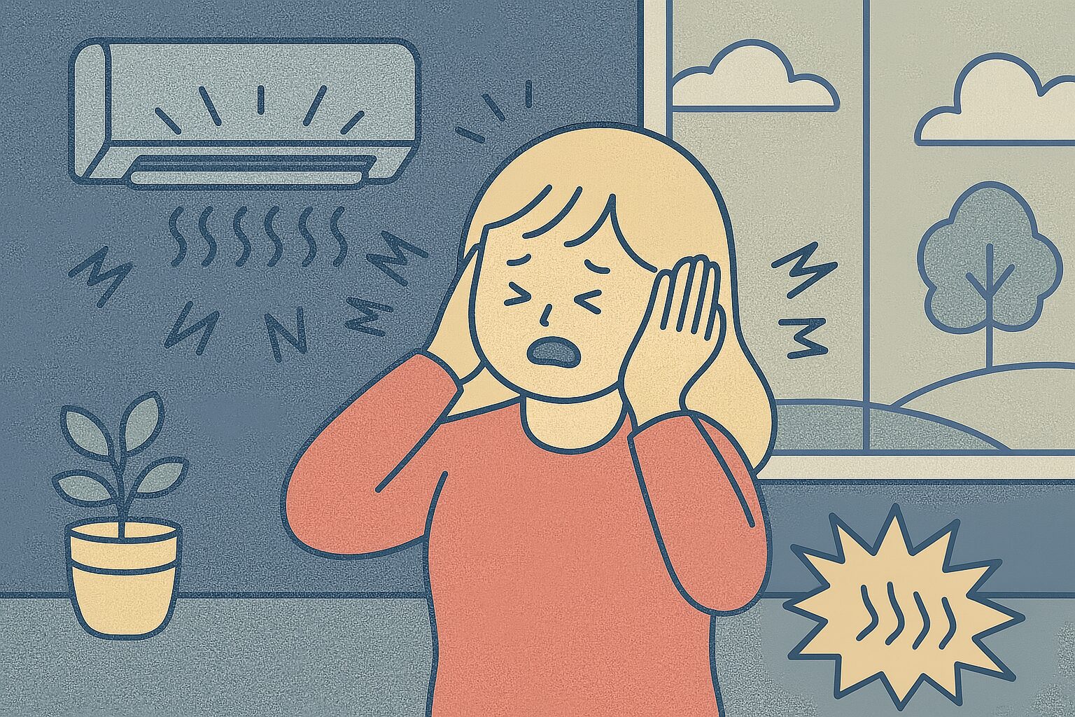 ダイキン エアコン 風の音がうるさい1