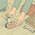 洗濯機 排水溝カバー1