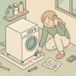 洗濯機 防水パン はみ出る1