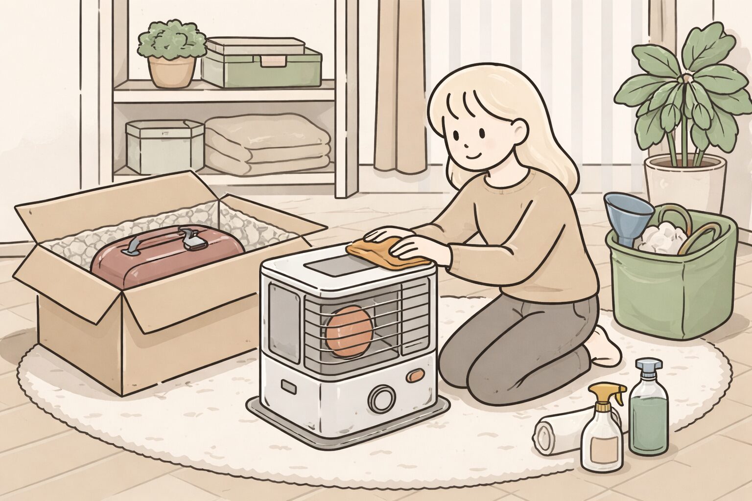 石油ストーブ しまい方１