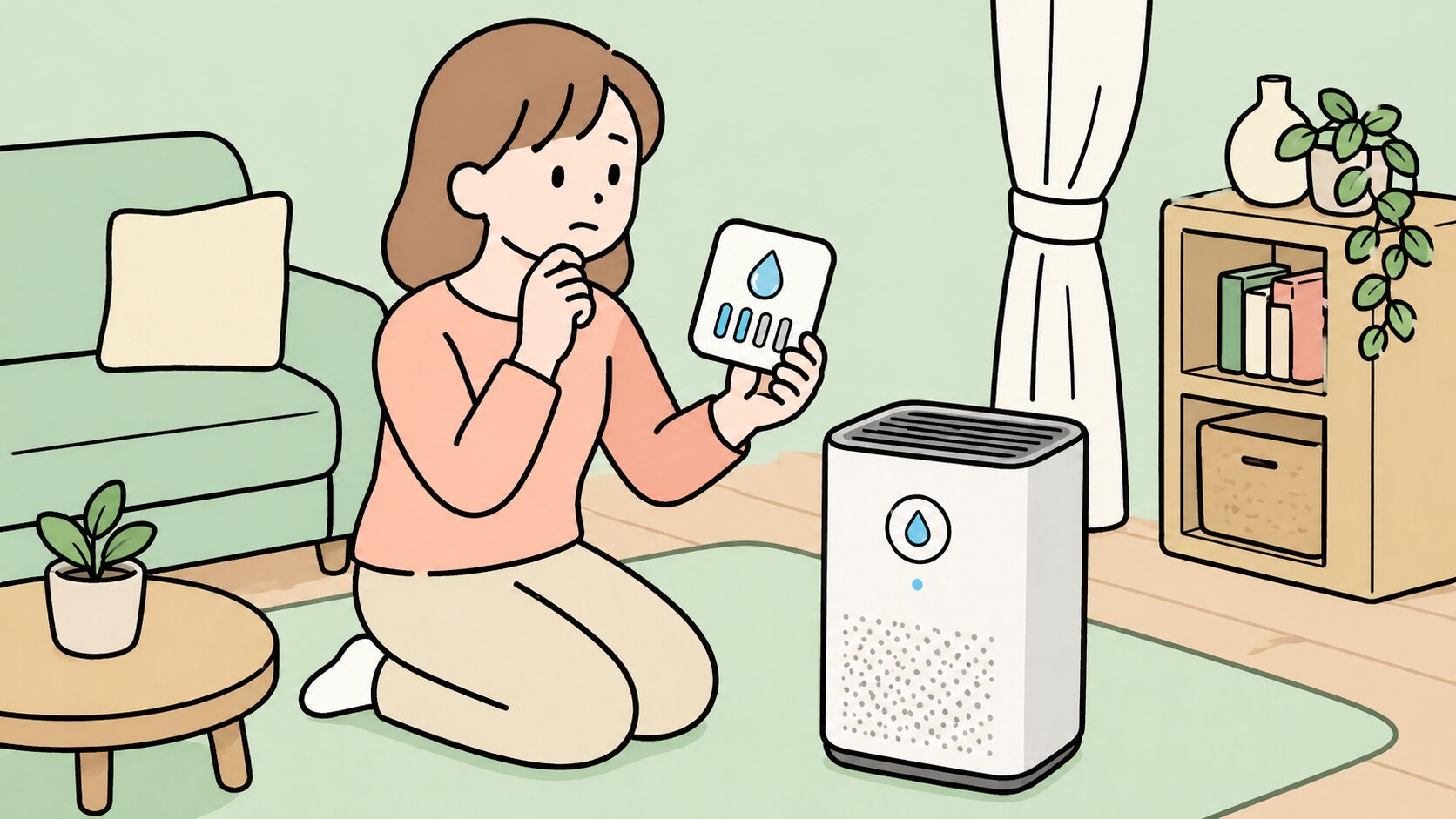 空気清浄機 湿度1