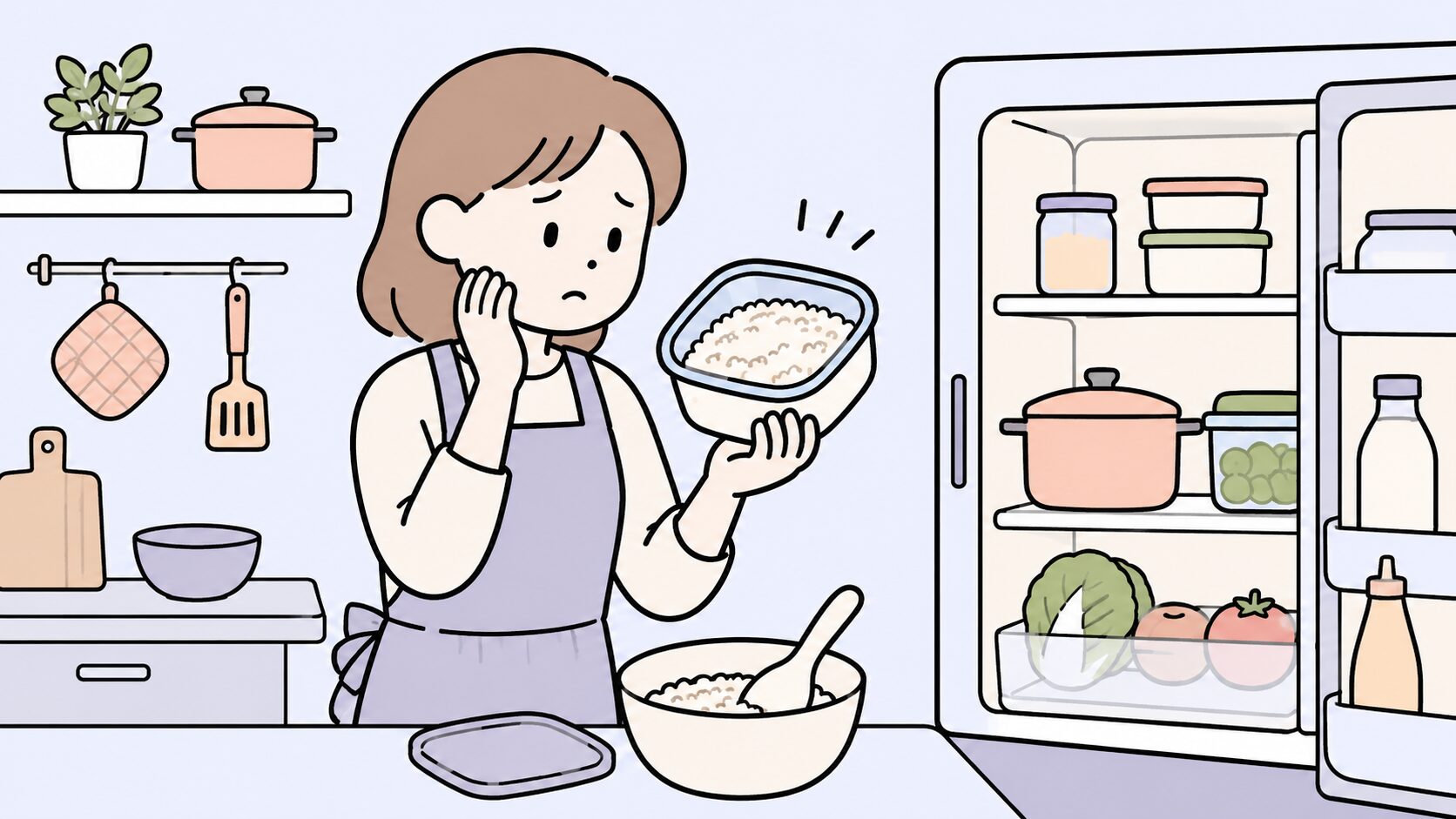 冷蔵庫 ご飯