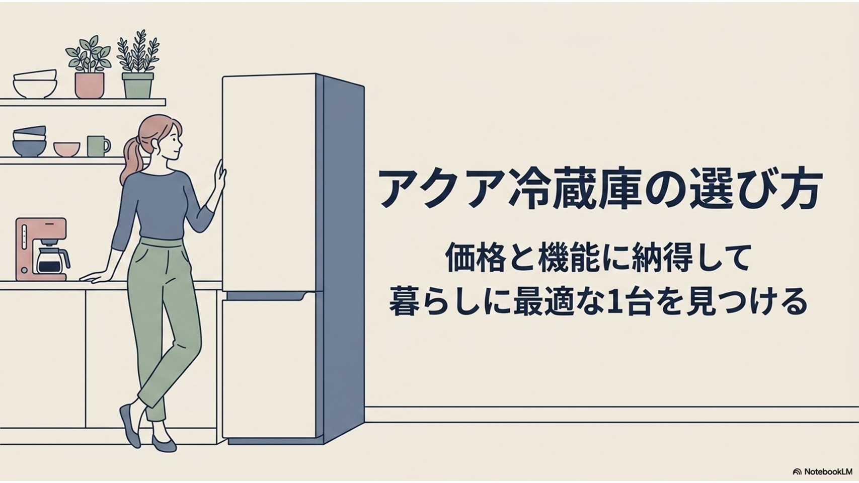 AQUA冷蔵庫の価格、機能、暮らしへの合いやすさを整理した記事全体のアイキャッチ画像